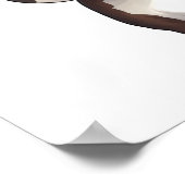 Poster Illustration de vache caricaturale (Coin)