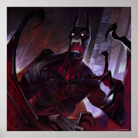 Poster Illustration de Vampire Batman en crise infinie (Devant)