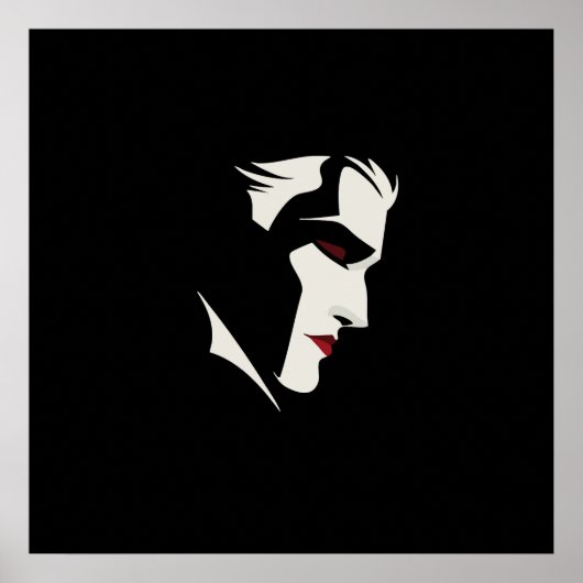 Poster Illustration de vampire graphique (Devant)