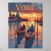 Poster Illustration de Venise (Devant)