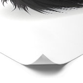 Poster Illustration de visage de chat drôle – Art de chat (Coin)