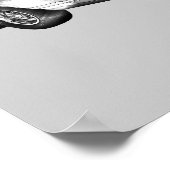 Poster Illustration de voiture 1971 Oldsmobile Cutlass Su (Coin)