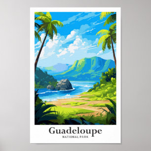 Poster Illustration de voyage dans le parc national de la