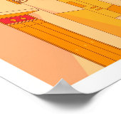 Poster Illustration de voyage d'art de Marrakech Maroc (Coin)