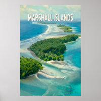 Illustration de voyage d'art vintage des îles Mars