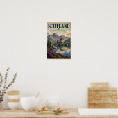 Poster Illustration de voyage des Highlands écossais (Cuisine)