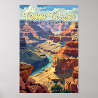 Illustration de voyage du parc national du Grand C