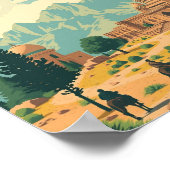 Poster Illustration de voyage en Afghanistan (Coin)