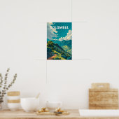 Poster Illustration de voyage vintage Colombie (Cuisine)