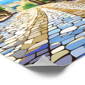 Poster Illustration de voyage vintage Ravenne Italie (Coin)