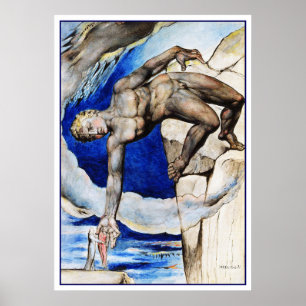 Poster Illustration de William Blake : La comédie divine