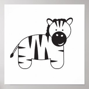 Poster Illustration de ZÈBRE par Lorena Depante