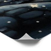 Poster Illustration décorative du village de Noël (Coin)