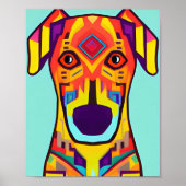 Poster Illustration décorative pour chien (Devant)