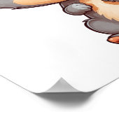 Poster Illustration d'écureuil de dessin (Coin)