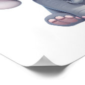 Poster Illustration d'éléphant de dessin animé (Coin)