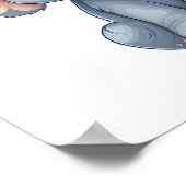 Poster Illustration d'éléphant de dessin animé (Coin)