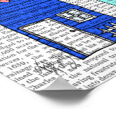 Poster Illustration des Beach Huts 2 (Coin)