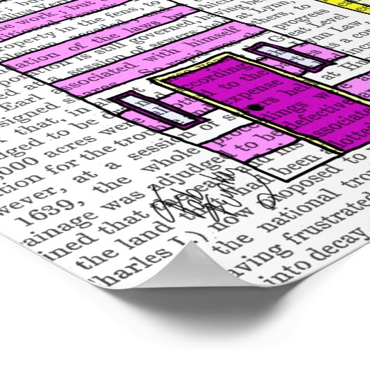 Poster Illustration des Beach Huts 3 (Coin)