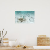 Poster Illustration des cellules de grippe aviaire (Cuisine)