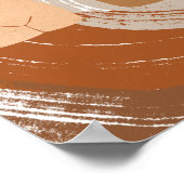 Poster Illustration des femmes Boho Abstraites, Tons Terr (Coin)