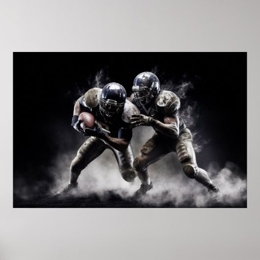 Poster Illustration des joueurs de football (Devant)