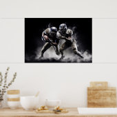 Poster Illustration des joueurs de football (Cuisine)