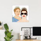 Poster Illustration des journaux de la princesse (Bureau à domicile)