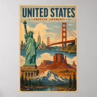 Illustration des monuments américains des États-Un