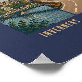 Poster Illustration des monuments de la North Coast 500 e (Coin)