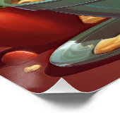 Poster Illustration des nouilles de dinosaure (Coin)