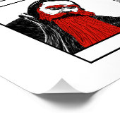 Poster Illustration des personnages de Noël dans le monde (Coin)