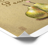 Poster Illustration des poires les plus sucrées Imprimer  (Coin)