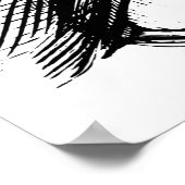 Poster Illustration des yeux vintages (Coin)