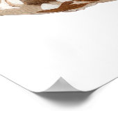 Poster Illustration détaillée de l'huître aquarelle (Coin)