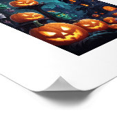 Poster Illustration d'Halloween frappant Papier peint de  (Coin)