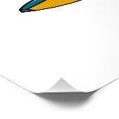 Poster Illustration d'hydravion (Coin)