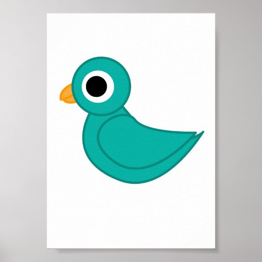 Poster Illustration d'oiseau (Devant)