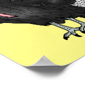 Poster Illustration d'oiseau condor de Californie (Coin)