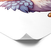 Poster Illustration d'oiseau de dessin (Coin)