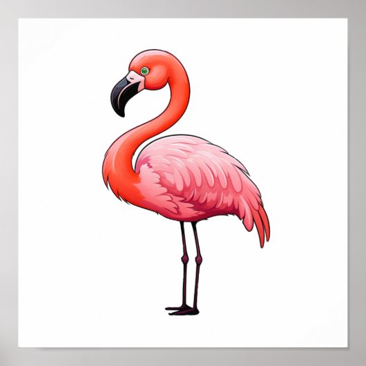 Poster Illustration d'oiseau de dessin (Devant)