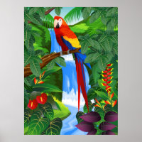 Illustration d'oiseau de Macaw
