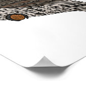 Poster Illustration d'oiseau de Tawny frogmouth (Coin)