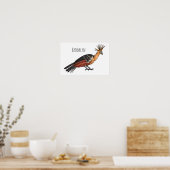 Poster Illustration d'oiseau Hoatzin (Cuisine)