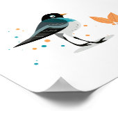 Poster Illustration d'oiseaux (Coin)