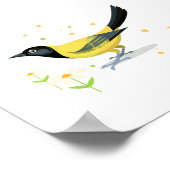 Poster Illustration d'oiseaux (Coin)