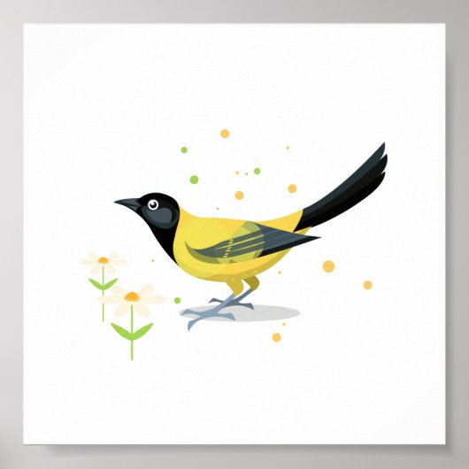 Poster Illustration d'oiseaux (Devant)