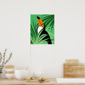 Poster Illustration d'oiseaux tropicaux toucans (Cuisine)