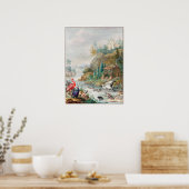 Poster Illustration d'oiseaux vintages (Cuisine)