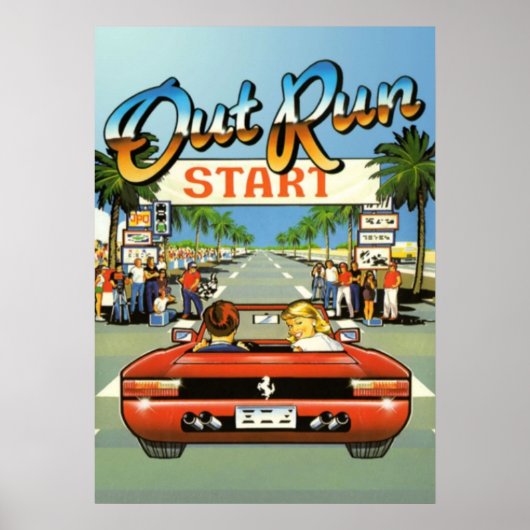 Poster Illustration d'Outrun (Devant)